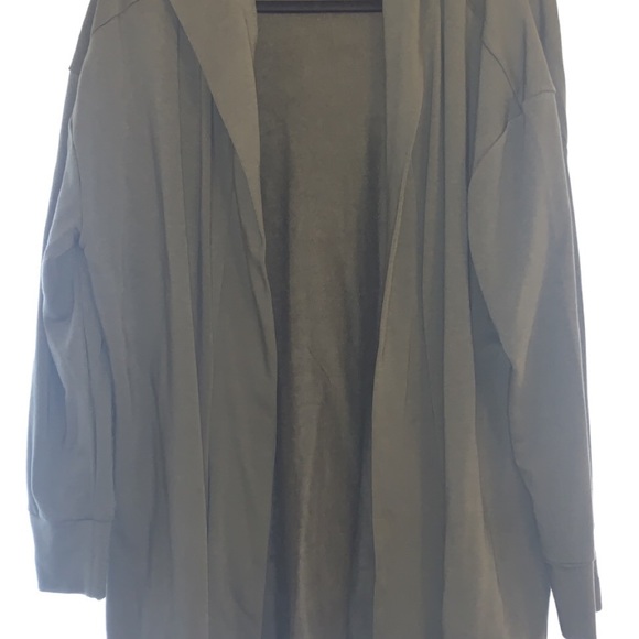 Hooded sweatshirt material cardigan - Picture 7 of 7